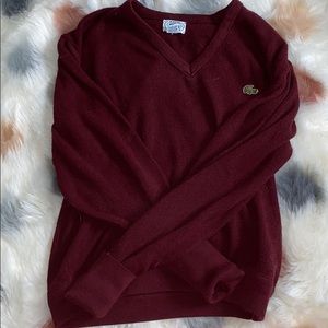 66. Vintage Maroon IZOD Lacoste Sweater